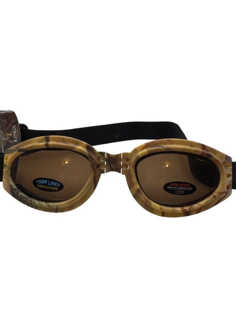 Kings Camo Goggles With Foam Protection & Shatter-Resistant Polycarbonate Lenses